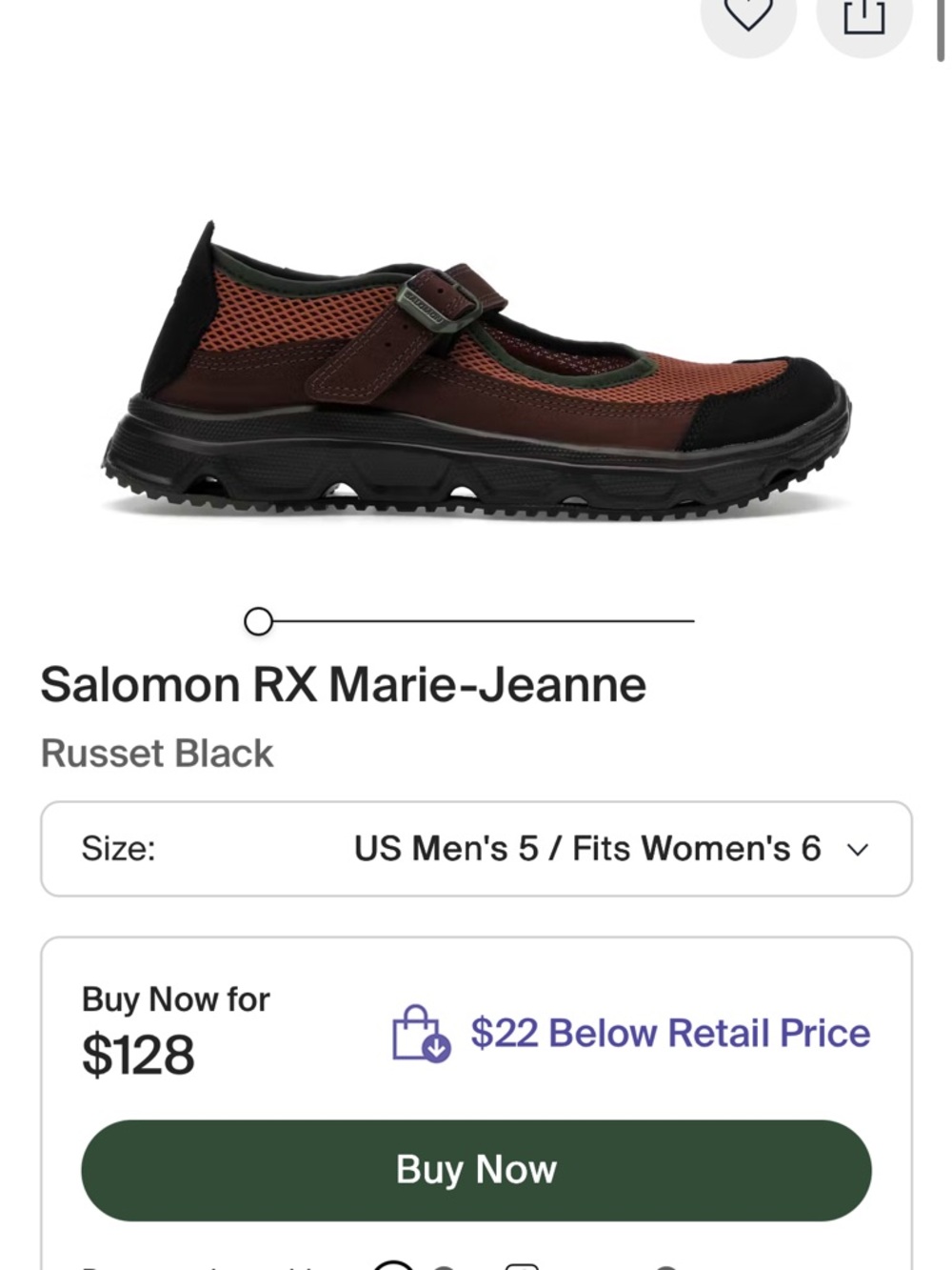 Salomon RX Marie Jeanne 'Russet Roasted Clay'-Like New!